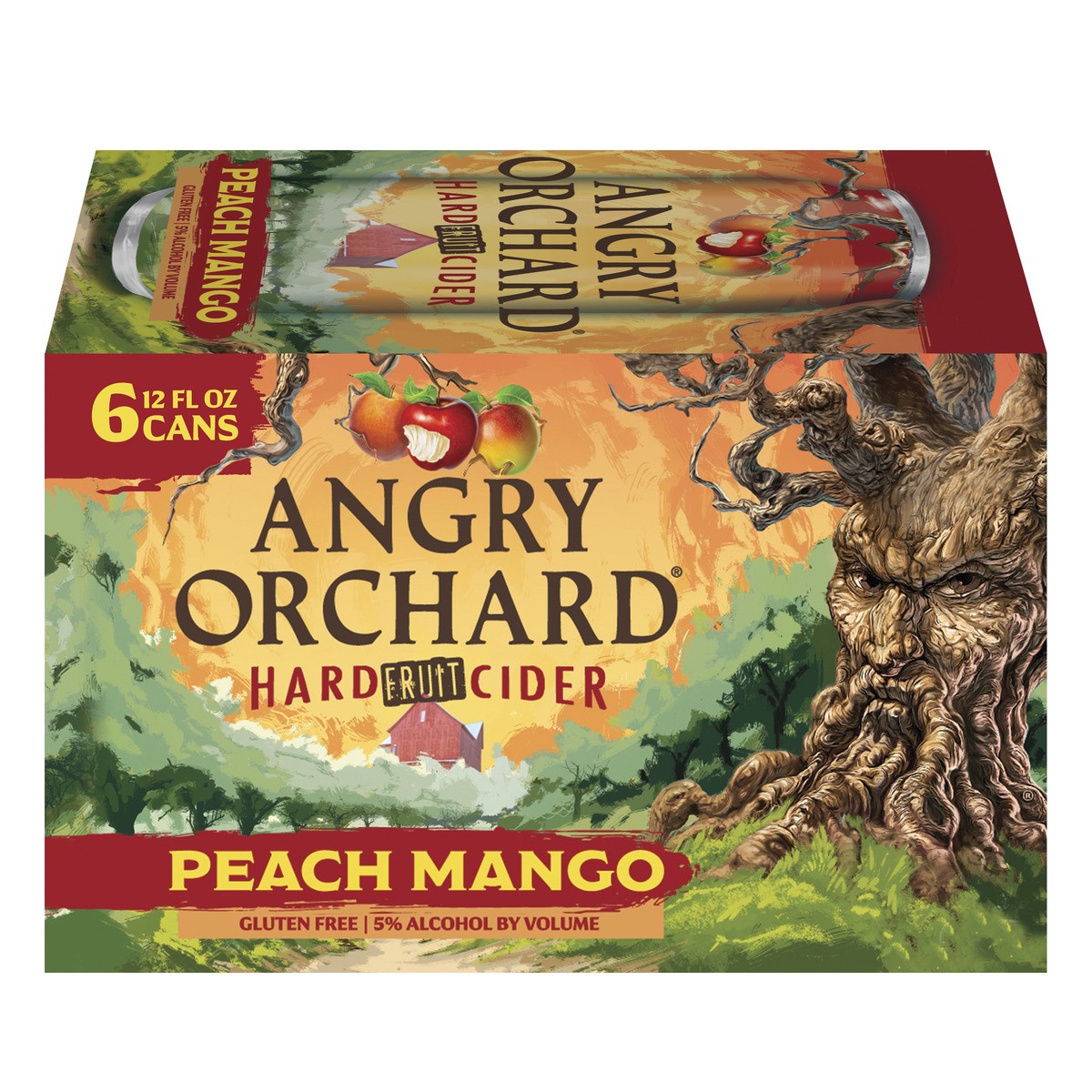 slide 1 of 8, Angry Orchard Peach Mango Hard Cider, Spiked (12 fl. oz. Can, 6pk.), 6 ct; 12 oz