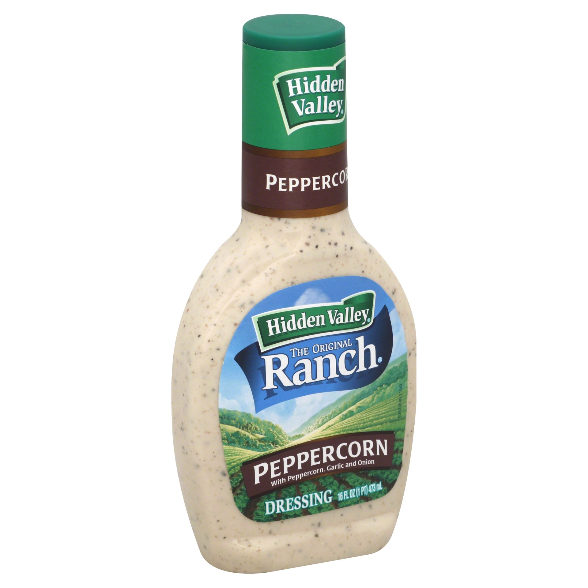 slide 1 of 1, Hidden Valley Gluten Free Cracked Peppercorn Ranch Salad Dressing, 16 fl oz