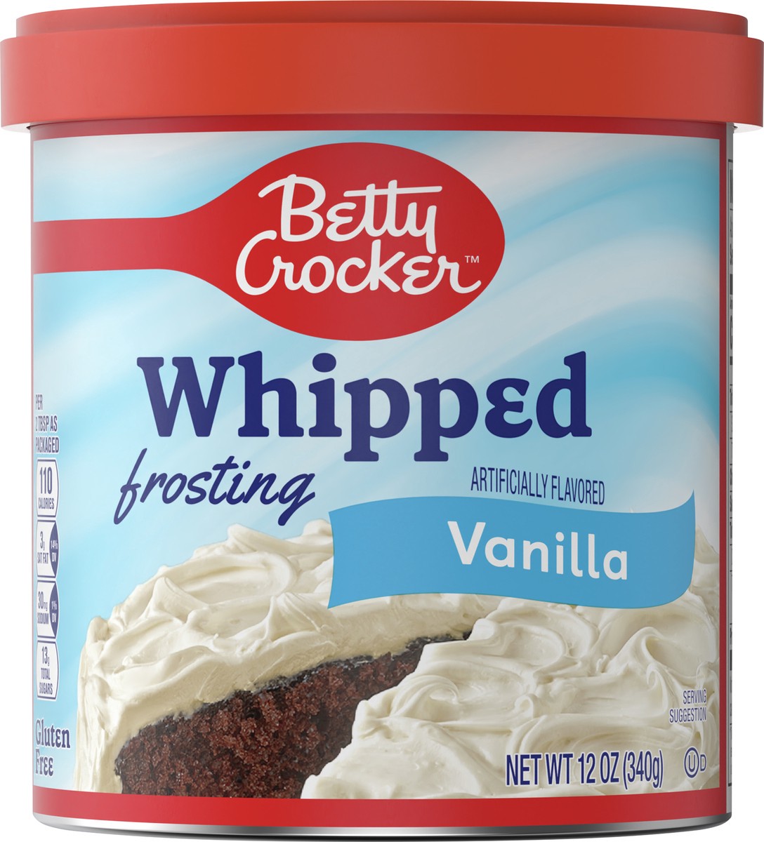 slide 6 of 8, Betty Crocker Gluten Free Whipped Vanilla Frosting, 12 oz, 12 oz