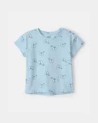 Carters Girls Butterfly Top - Blue Blue S