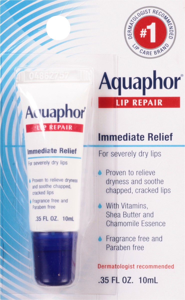 slide 4 of 9, Aquaphor Lip Repair .35 fl. oz. Carded Pack, 0.35 fl. oz