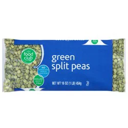 Food Club Green Split Peas - 16 oz