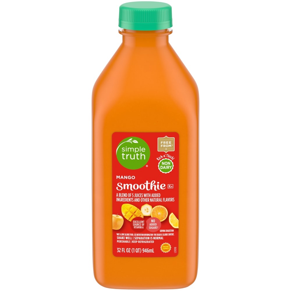 slide 1 of 1, Simple Truth Mango Smoothie, 32 fl oz