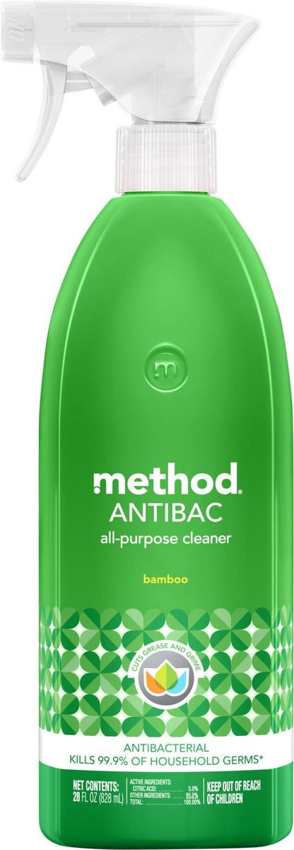 slide 3 of 3, method Antibacterial All-Purpose Cleaner, Bamboo, 28 Ounce, 28 fl oz