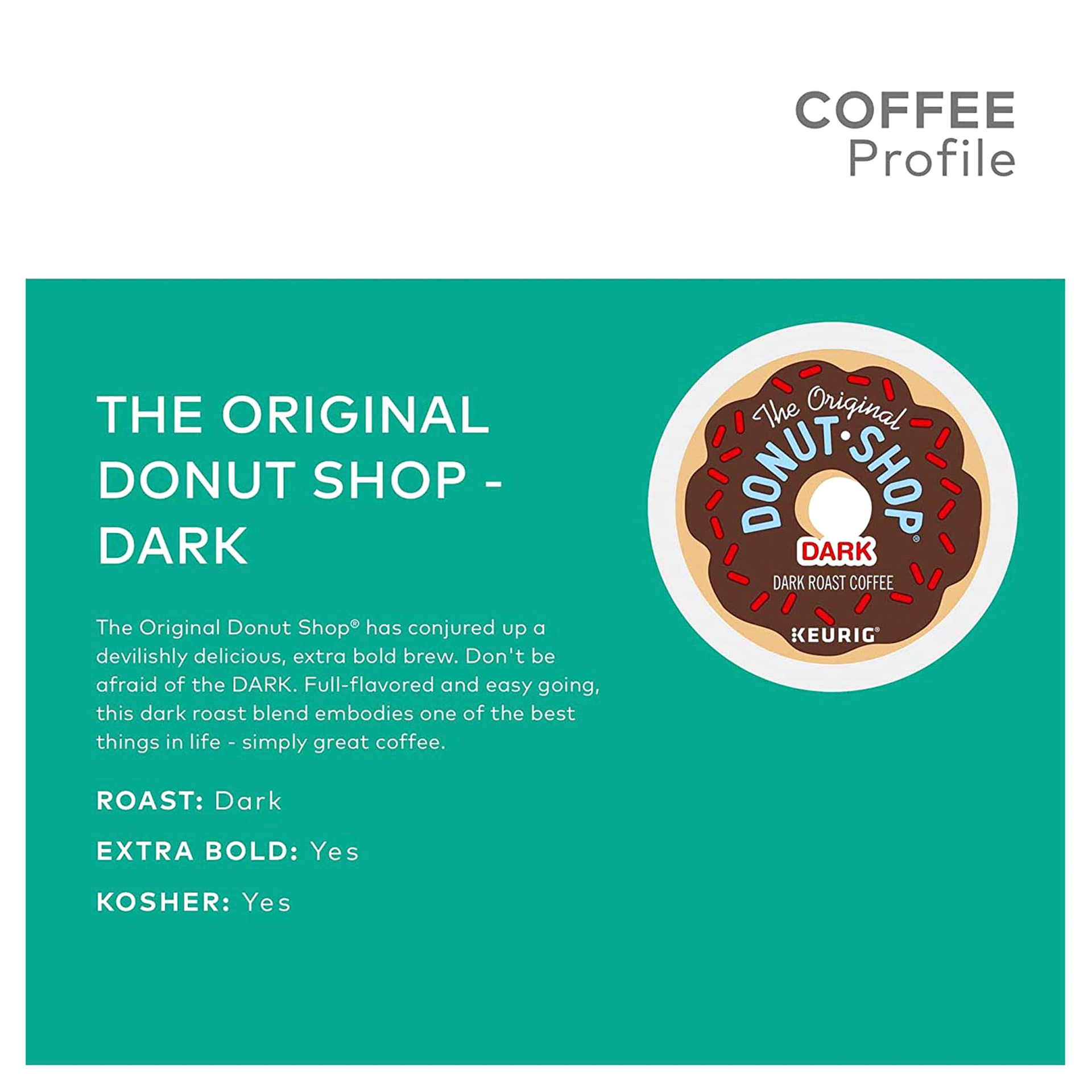 slide 7 of 29, The Original Donut Shop K-Cup Pods Dark Roast Dark Coffee 12-0.39 oz Pods, 12 ct