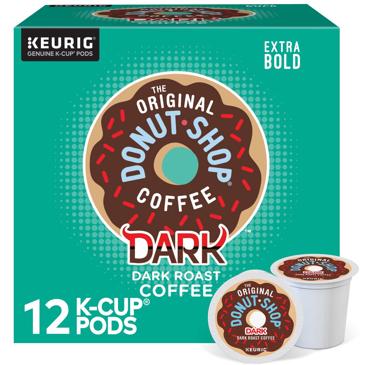 slide 1 of 29, The Original Donut Shop K-Cup Pods Dark Roast Dark Coffee 12-0.39 oz Pods, 12 ct