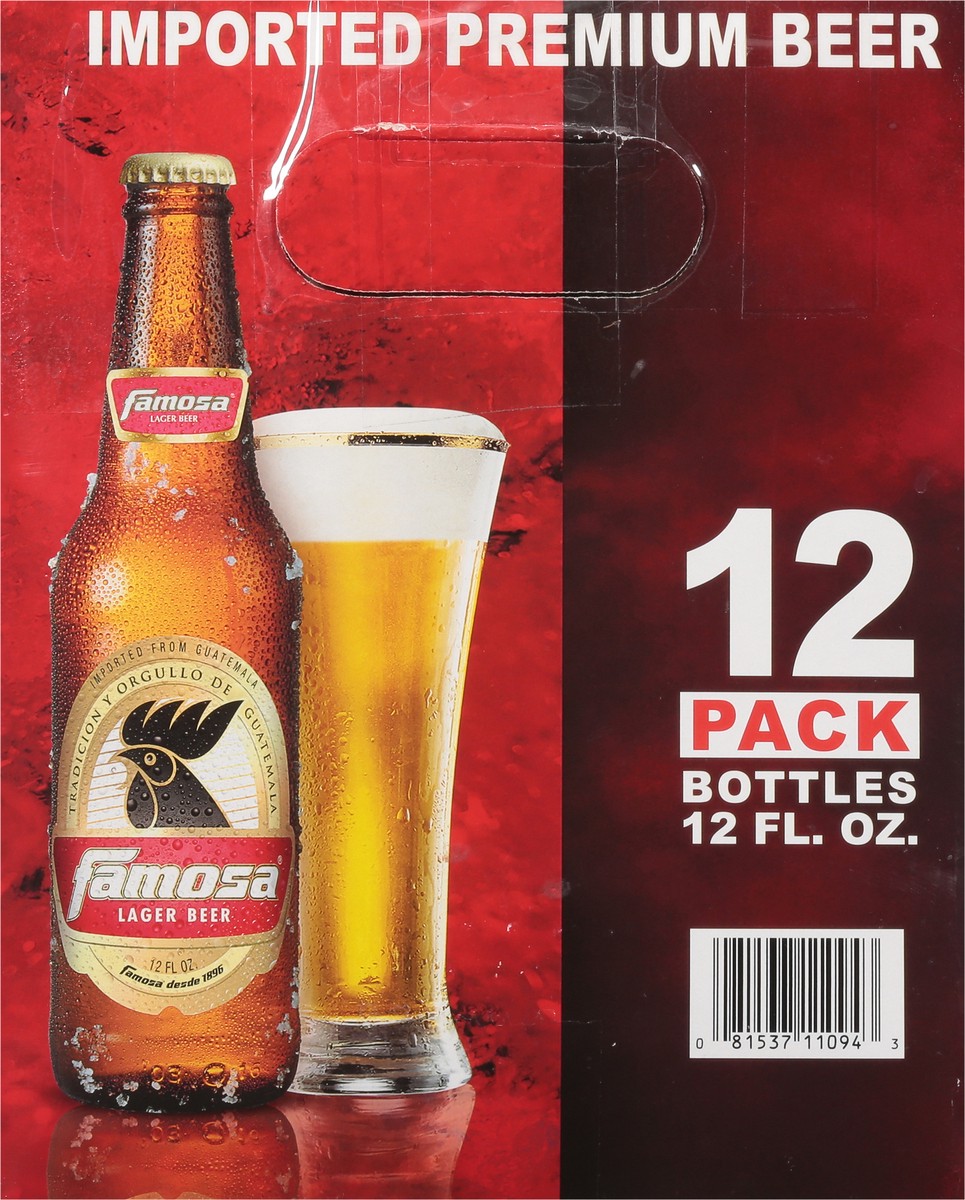 slide 7 of 9, Famosa Lager Beer 12 Pack 12 - 12 fl oz Bottles, 12 ct; 12 oz