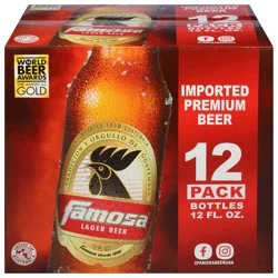 Famosa Lager Beer 12 Pack - 12 fl oz Bottles