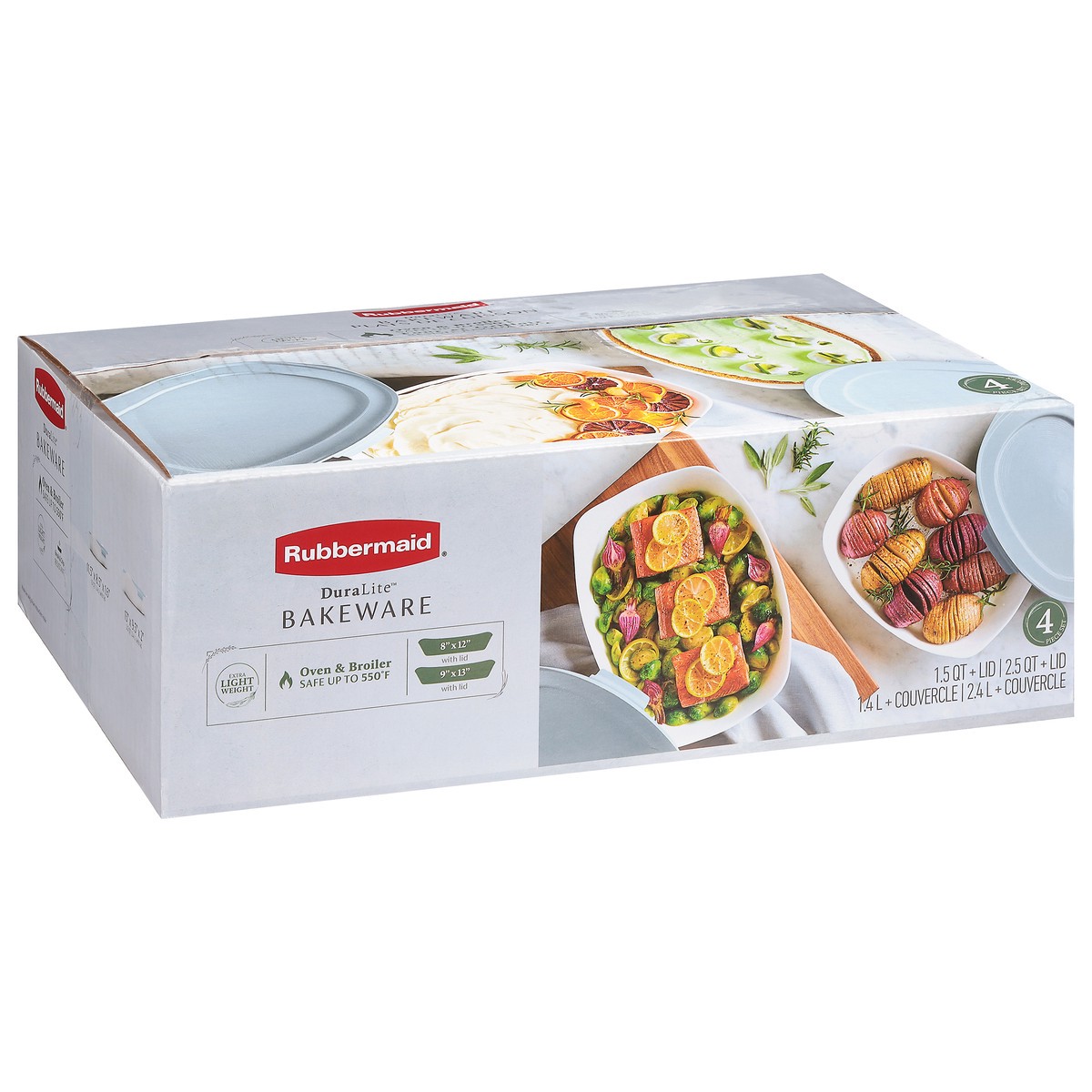 slide 7 of 9, Rubbermaid Duralite Rect Bakeware, 2 ct
