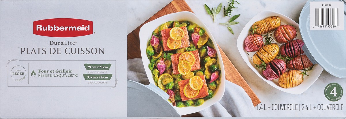 slide 4 of 9, Rubbermaid Duralite Rect Bakeware, 2 ct