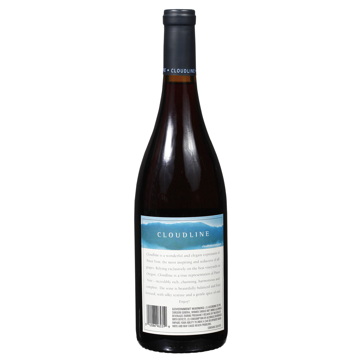 slide 2 of 2, Cloudline MERRYVALE Pinot Noir Oregon, 750 ml