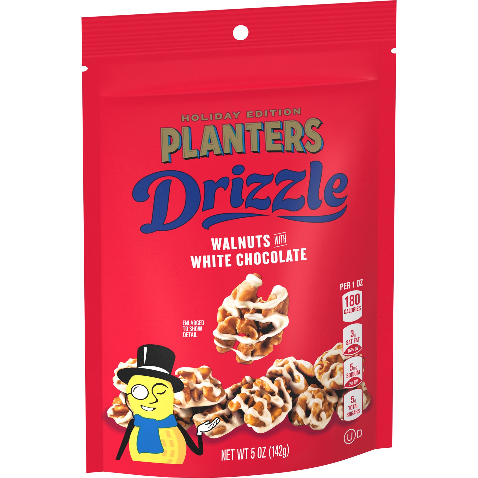 slide 5 of 5, Planters Drizzle Walnuts with White Chocolate 5 oz. Bag, 5 oz