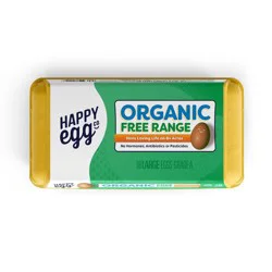 Happy Egg Co. Eggs, Organic, Free Range, Large
