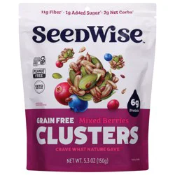 SeedWise Grain Free Mixed Berries Clusters 5.3 oz