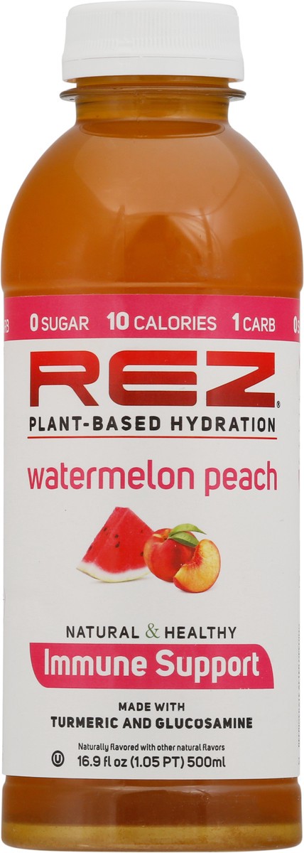 slide 7 of 11, Rez Plant-Based Hydration Watermelon Peach 16.9 fl oz Bottle, 16.9 fl oz
