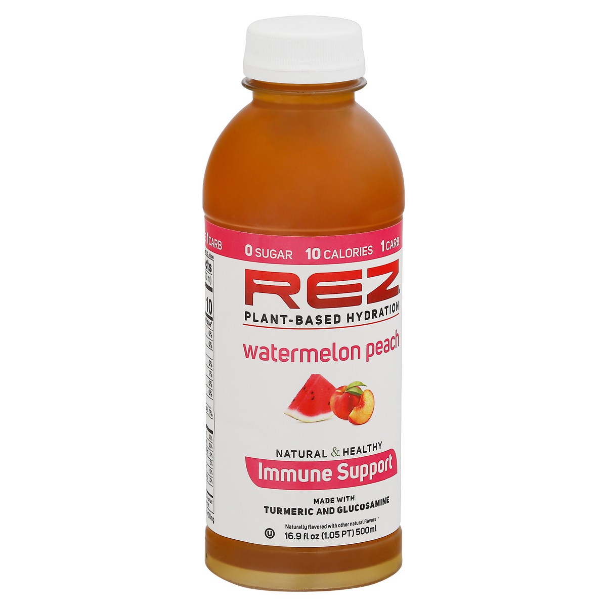 slide 8 of 11, Rez Plant-Based Hydration Watermelon Peach 16.9 fl oz Bottle, 16.9 fl oz