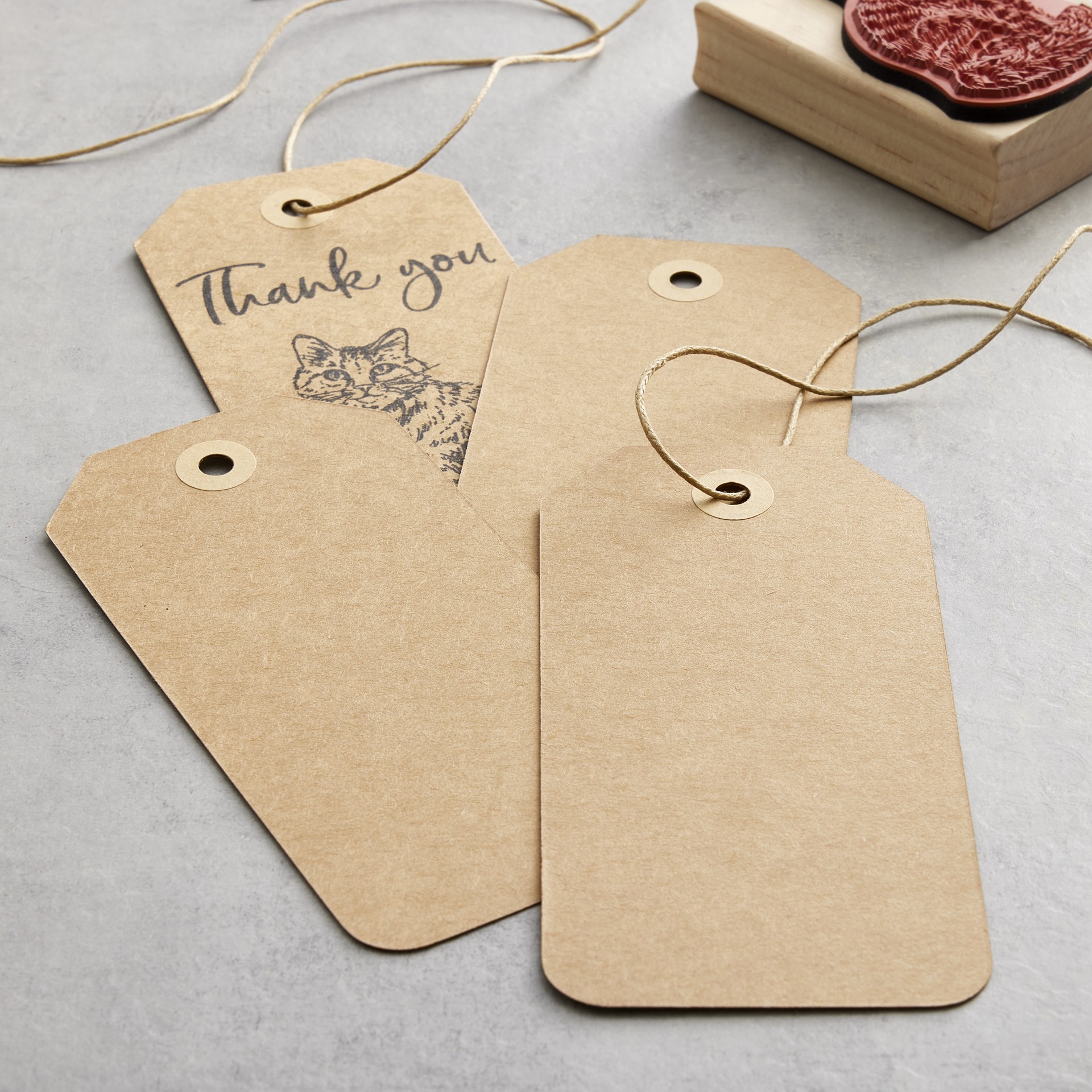 slide 5 of 6, Large Kraft Tags By Recollections, 2.5 in x 5.12 in