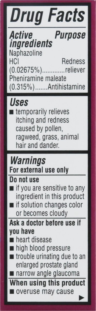 slide 12 of 13, Opcon-A Allergy Eye Drops by Bausch + Lomb, for Itch and Redness Relief, Red and Itchy Eyes Antihistamine Eye Drop, Clinically Proven Treatment, 0.5 Fl Oz, 0.50 fl oz