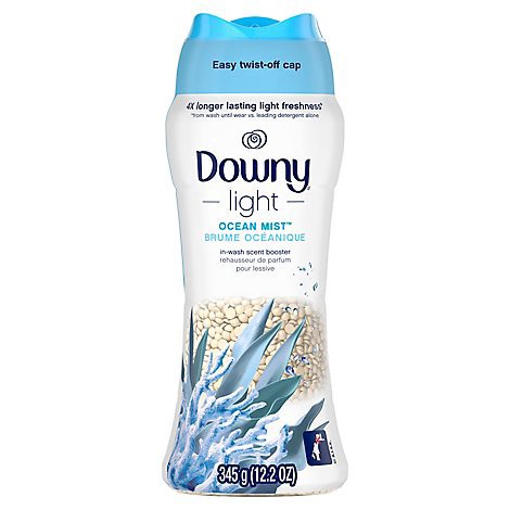 slide 1 of 1, Downy Light In-wash Scent Booster Beads, Ocean Mist - 12.2 Oz, 12.2 oz