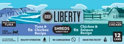 Bixbi Liberty Tuna & Chicken and Chicken & Salmon Cat Food 12 ct