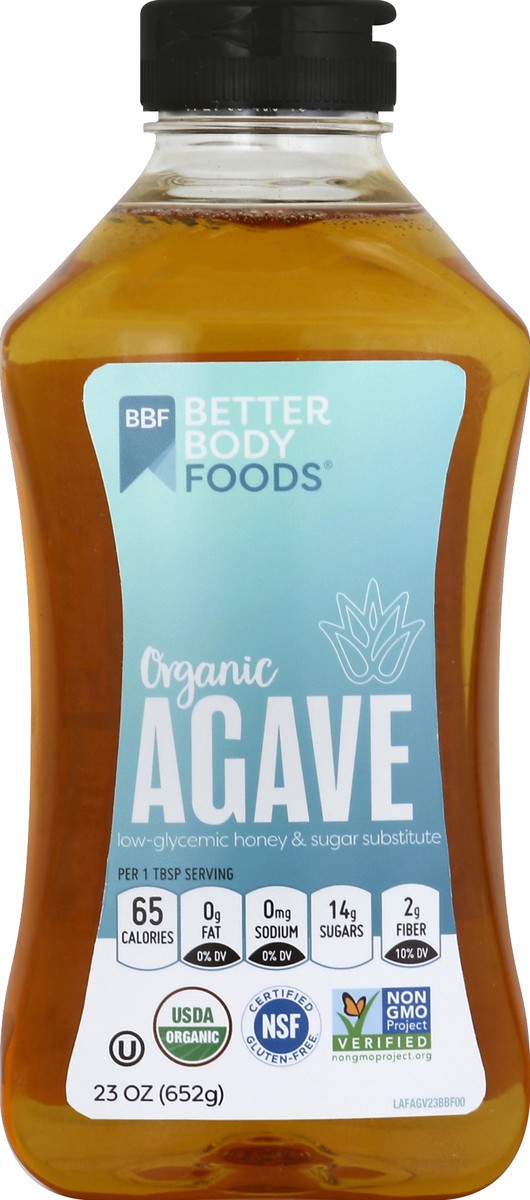 slide 2 of 2, BetterBody Foods Xagave Organic Agave Nectar, 23.5 oz