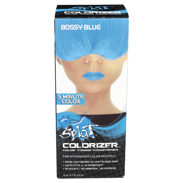 slide 1 of 8, Splat Colorizer Color Toning Conditioner, Bossy Blue, 6 oz