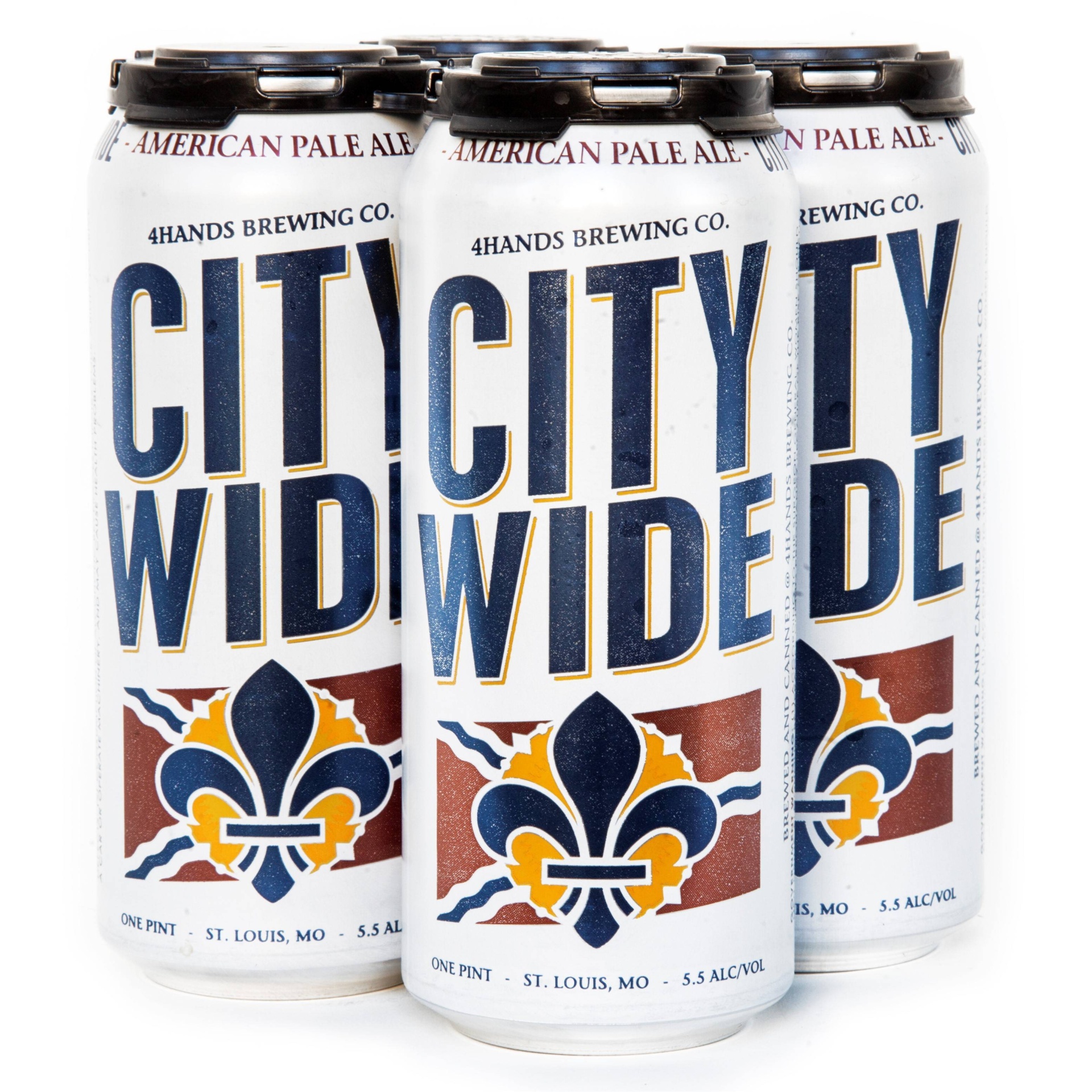 slide 1 of 1, 4 Hands Brewing Co. City Wide American Pale Ale Beer, 4 ct; 16 fl oz