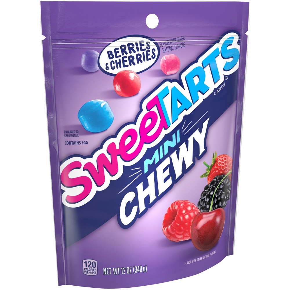 slide 2 of 8, Sweetarts Berries & Cherries Mini Chewy Candy, 12 oz