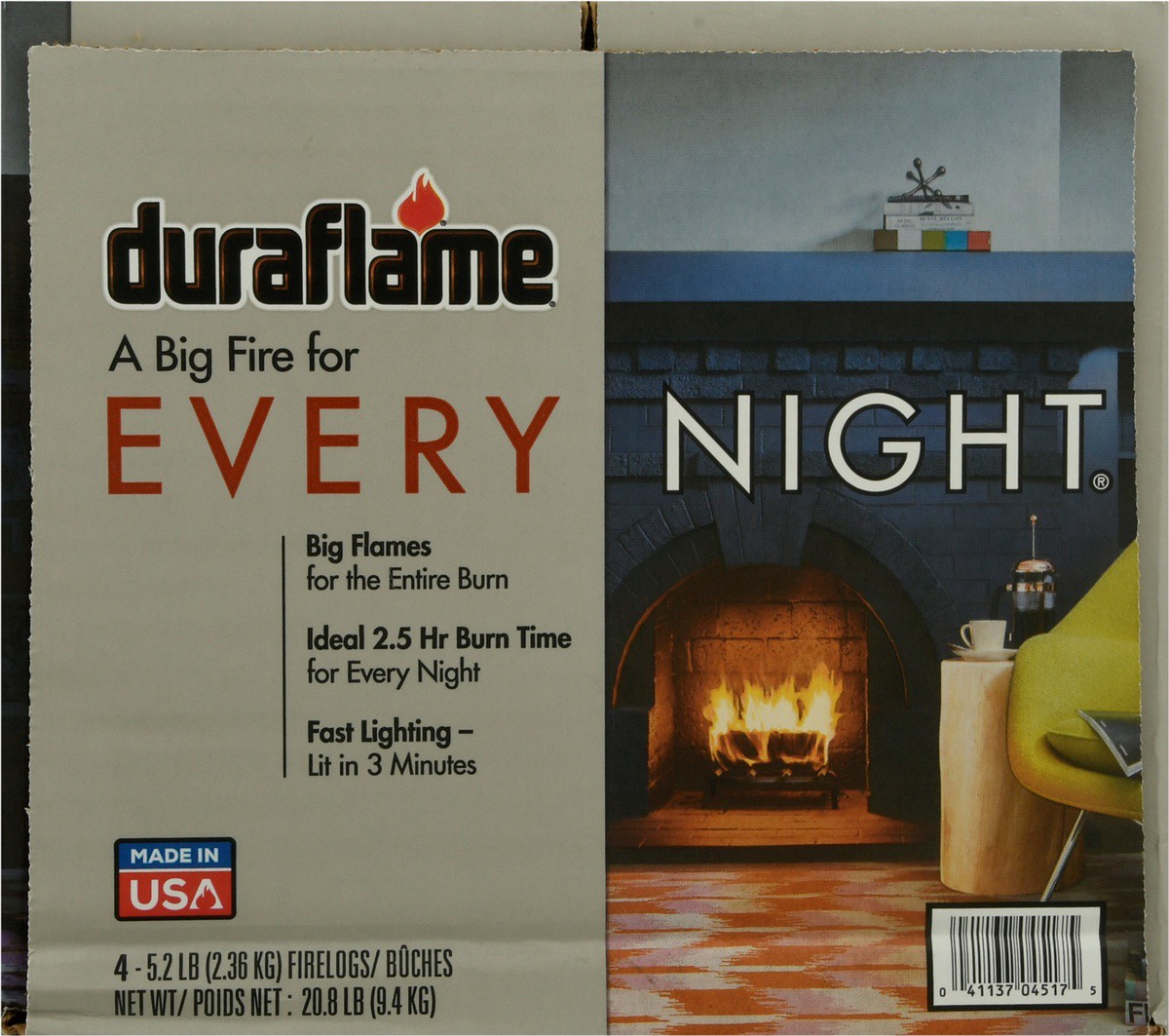 slide 6 of 9, Duraflame Every Night Log Single, 5.2 lb