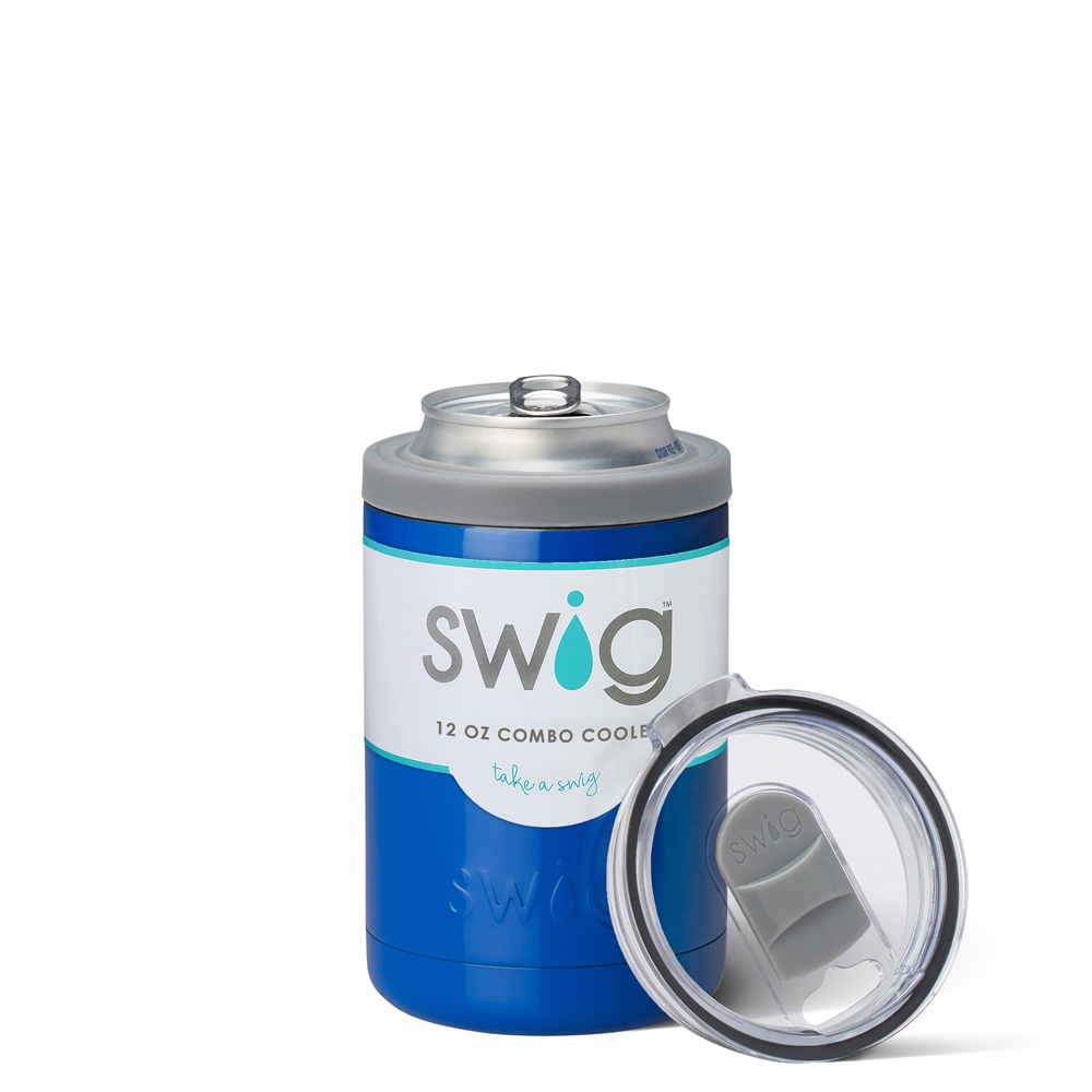 slide 1 of 1, Swig Combo Cooler Royal Blue, 12 oz