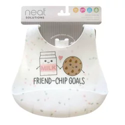 Neat Solutions Friend-Chip Goals Silicone Bib