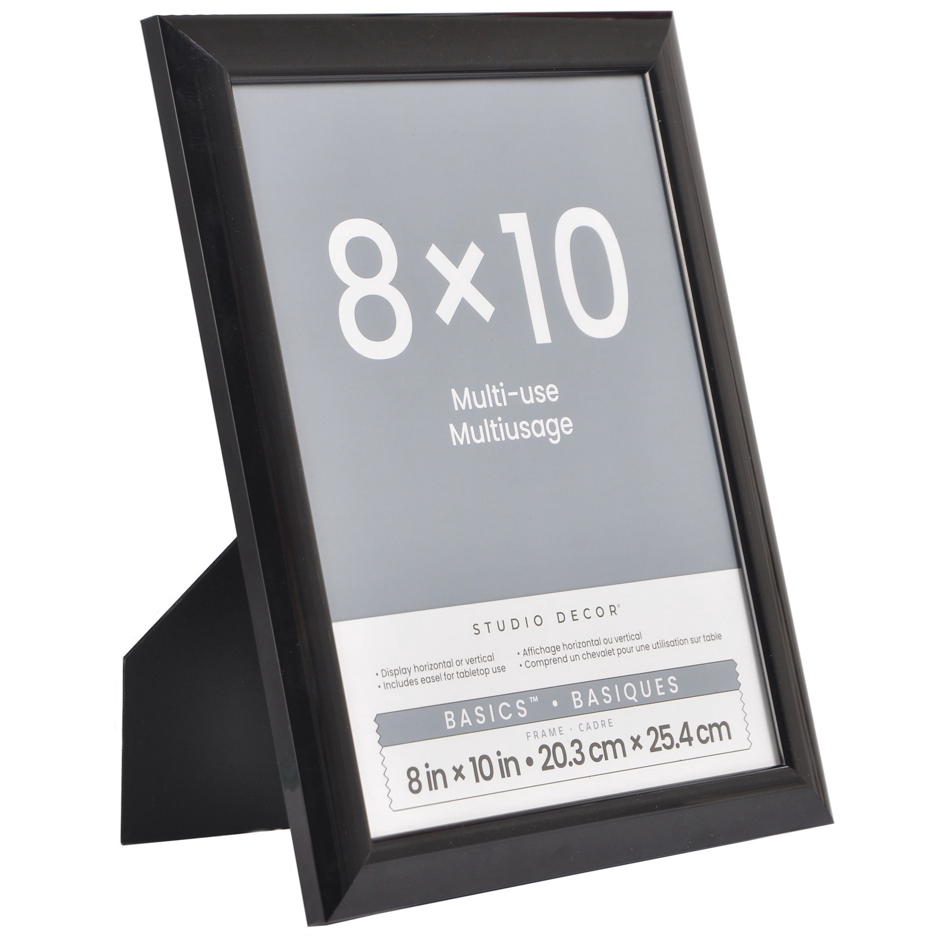 slide 4 of 5, Black Multi-Use Tabletop Frame By Studio Decor, 8 in x 10 in