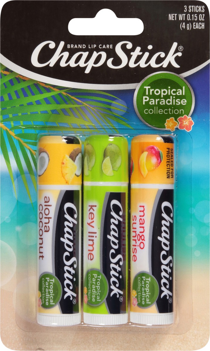 slide 4 of 7, ChapStick Lip Care Tropical Paradise Collection, 3 ct