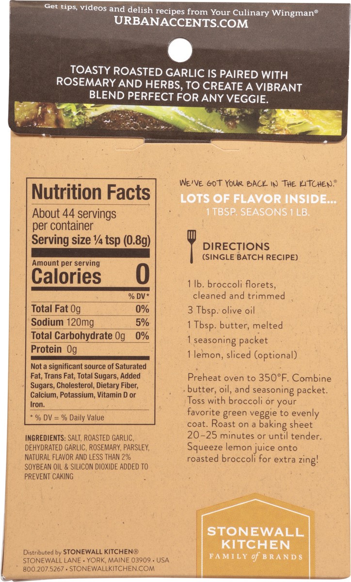 slide 6 of 13, Urban Accents Veggie Roaster Roasted Garlic & Rosemary Seasoning Blend 1.25 oz, 1.25 oz