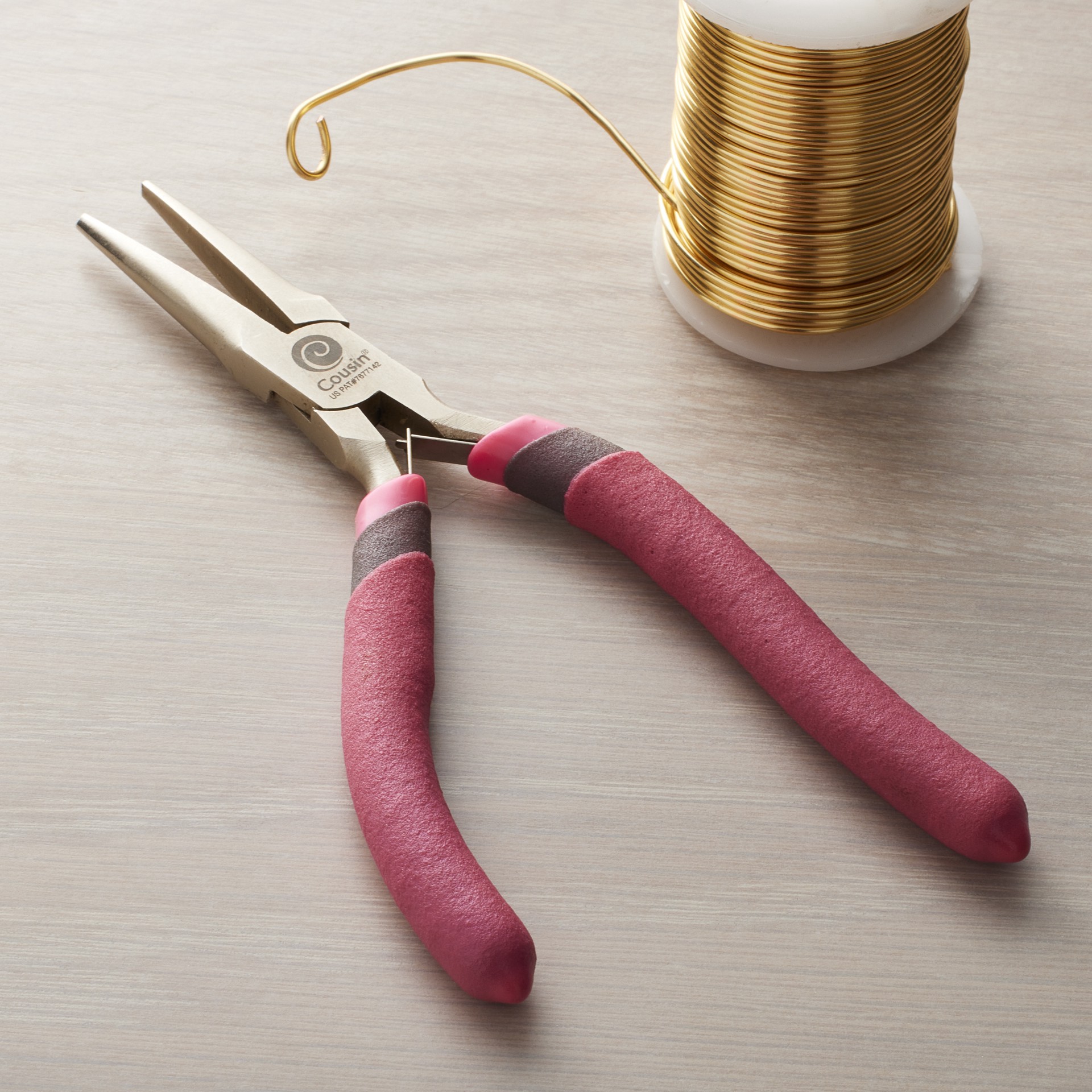 slide 2 of 7, Cousin Precision Comfort 5" Long Nose Pliers, 5.12 in x 3.25 in x 0.47 in