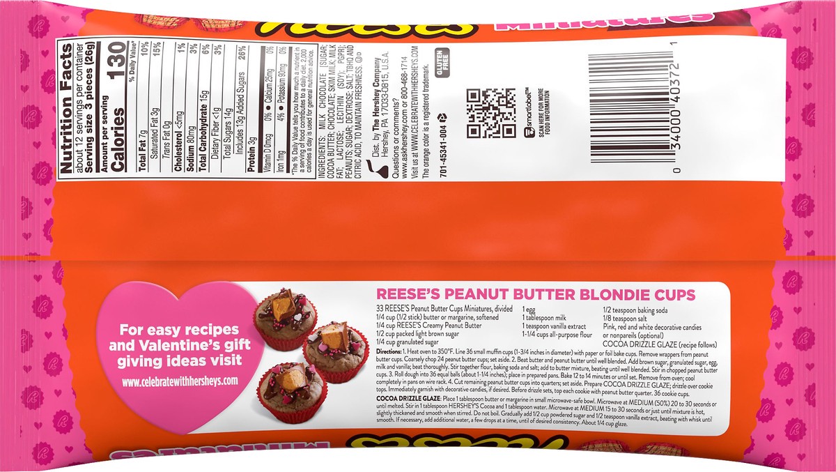 slide 2 of 3, Reese's Miniatures Milk Chocolate Peanut Butter Cups 11 oz, 11 oz