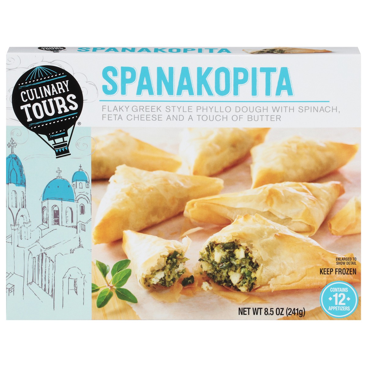 slide 1 of 14, Culinary Tours Spanakopita 12Ct, 8.5 oz