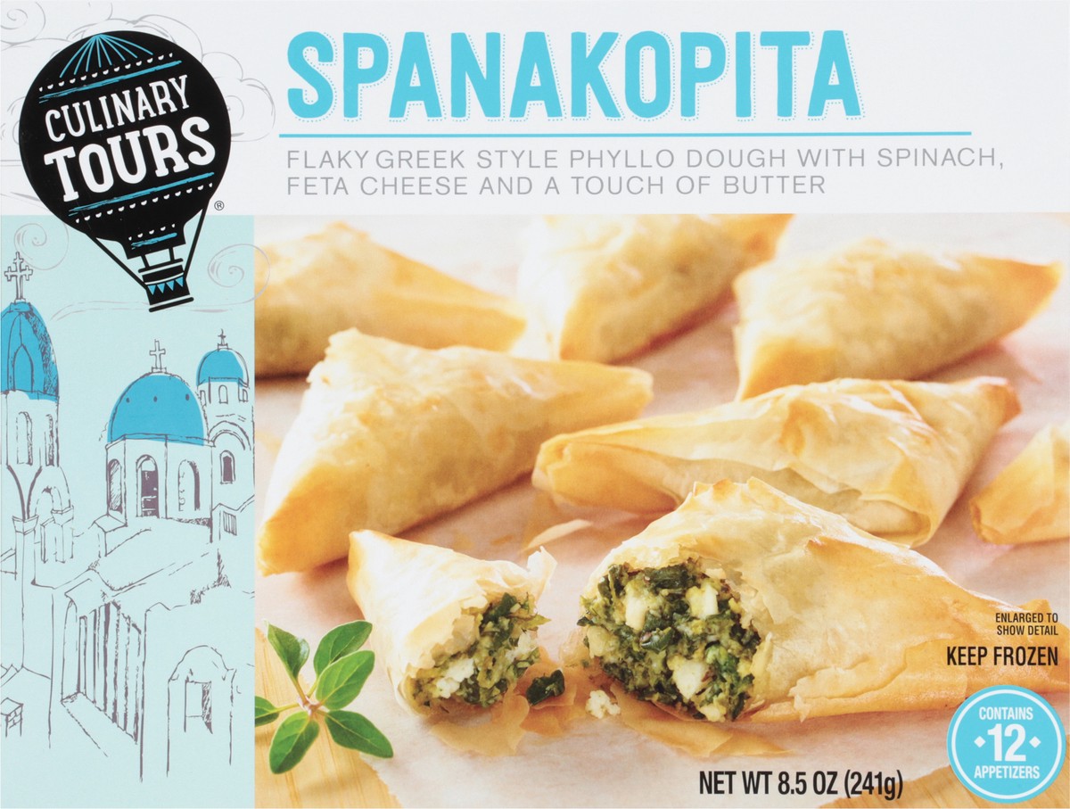 slide 6 of 14, Culinary Tours Spanakopita 12Ct, 8.5 oz