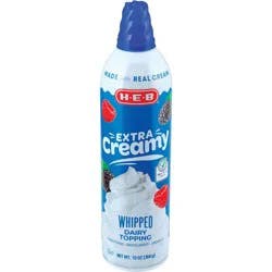 H-E-B Whipped Dairy Topping – Extra Creamy