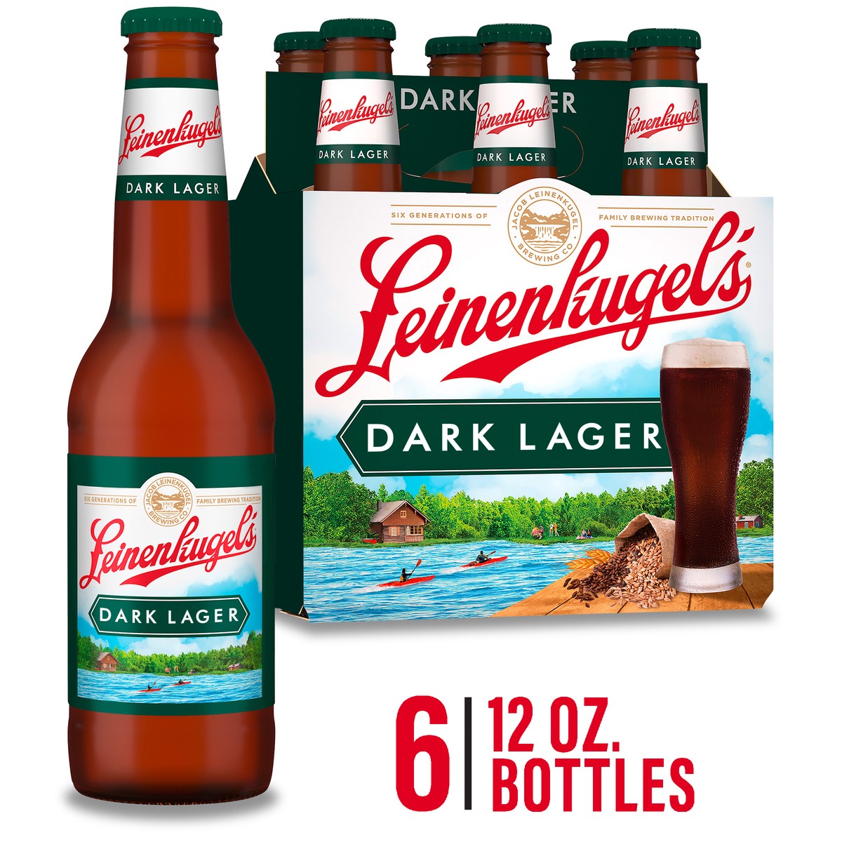 slide 6 of 12, Leinenkugel's American Dark Lager, 6 ct; 12 fl oz