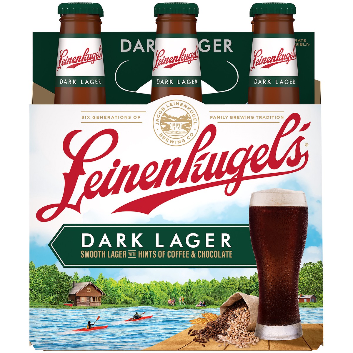 slide 2 of 12, Leinenkugel's American Dark Lager, 6 ct; 12 fl oz