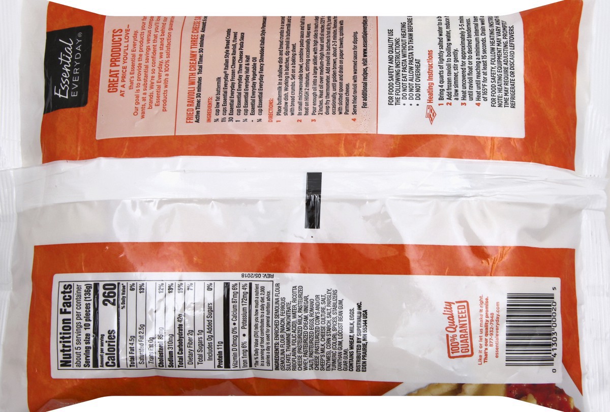 slide 4 of 6, Essential Everyday Eed Cheese Ravioli, 25 oz