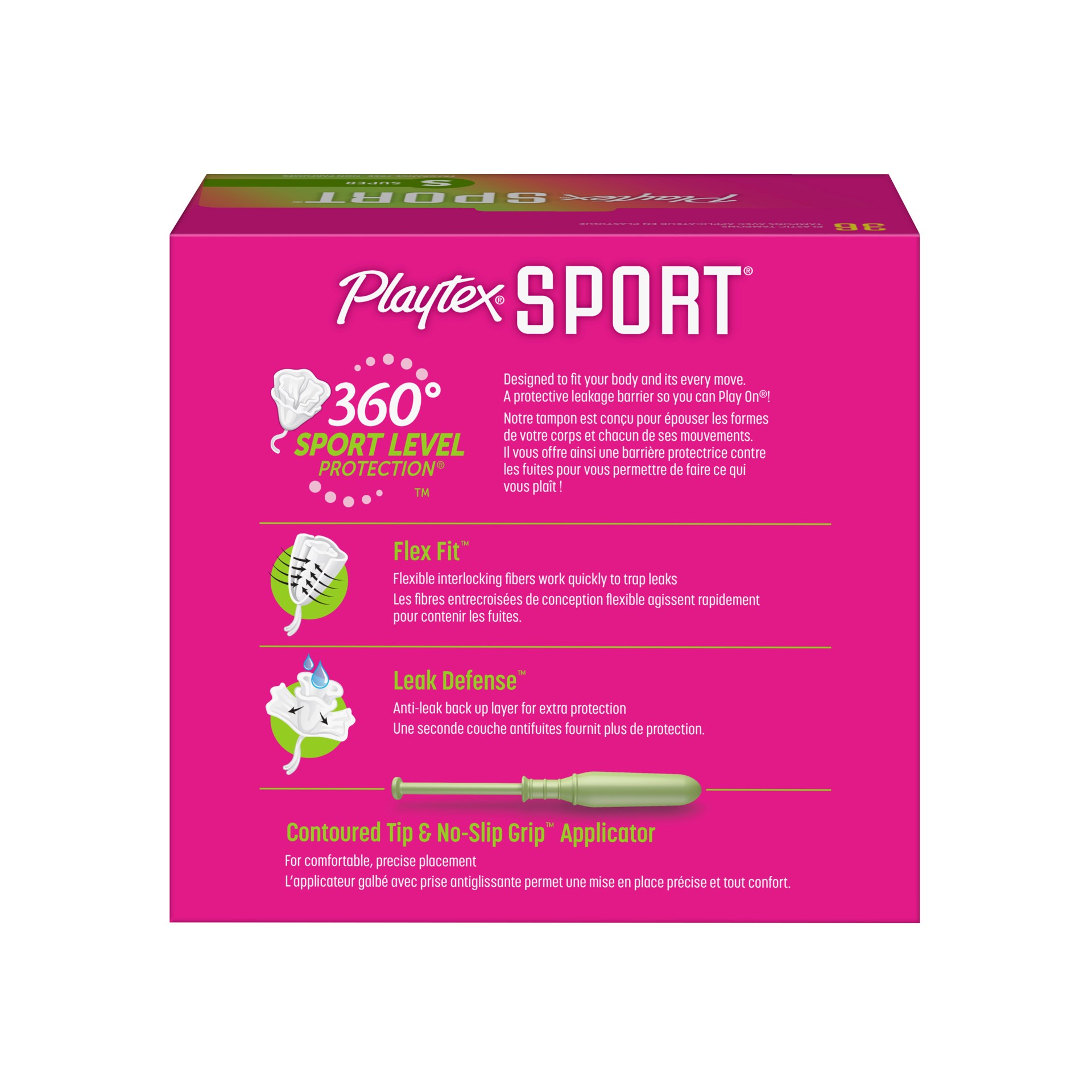 slide 5 of 8, Playtex Sport Tampons - Plastic - Unscented - Super - 36ct, 36 ct
