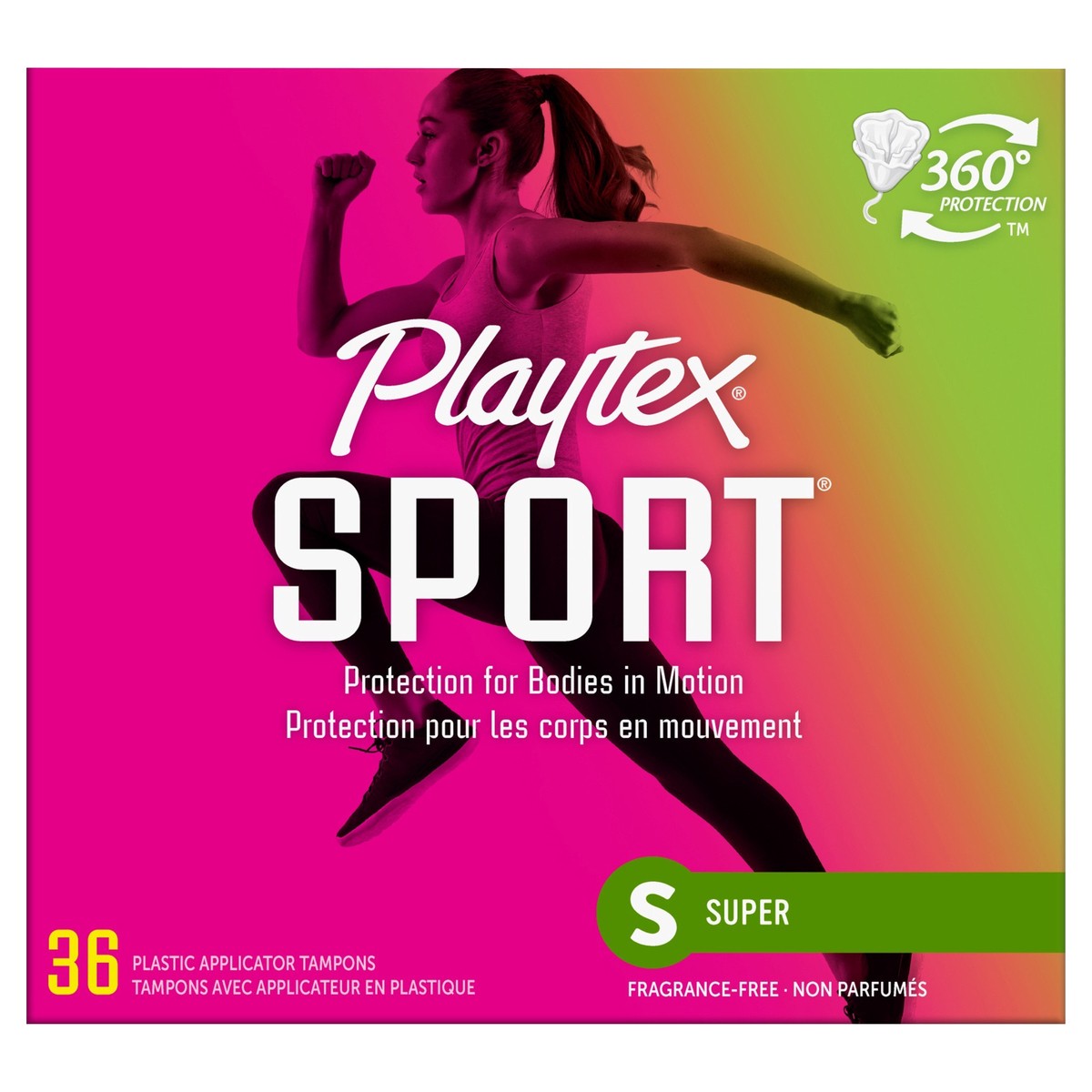 slide 1 of 8, Playtex Sport Tampons Super Absorbency Unscented, 36 ct