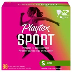 Playtex Sport Tampons Super Absorbency Unscented