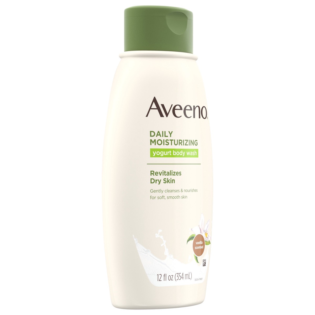 slide 5 of 7, Aveeno Active Naturals Daily Moisturizing Yogurt Body Wash Vanilla And Oats, 12 fl oz