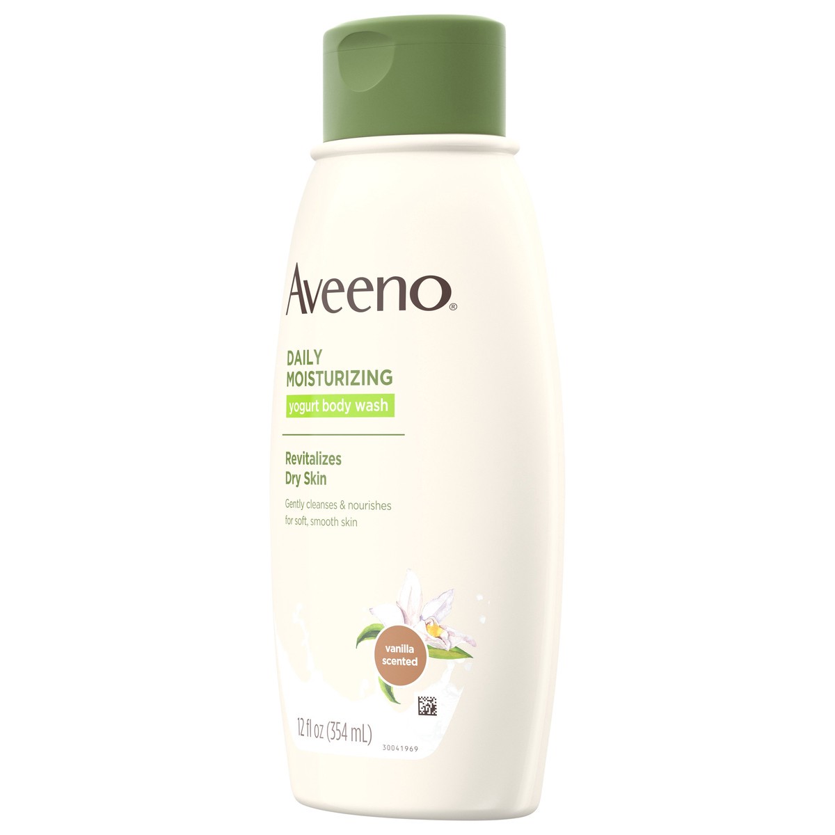 slide 3 of 7, Aveeno Active Naturals Daily Moisturizing Yogurt Body Wash Vanilla And Oats, 12 fl oz