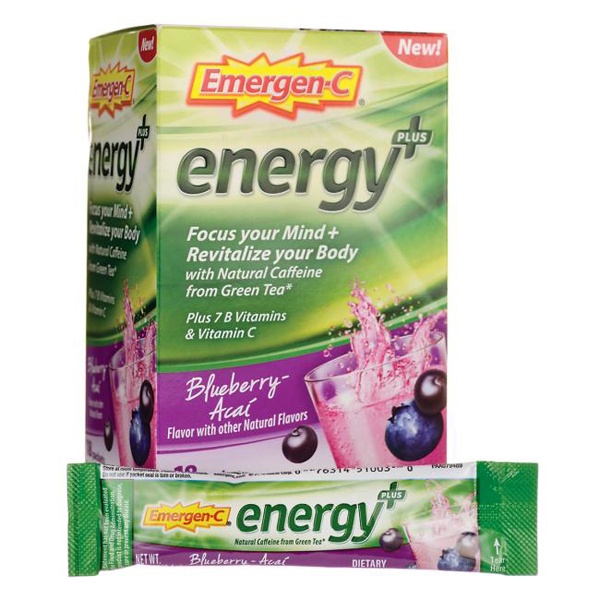 slide 1 of 1, Emergen-C Bluberry Acai Energy+, 1 ct