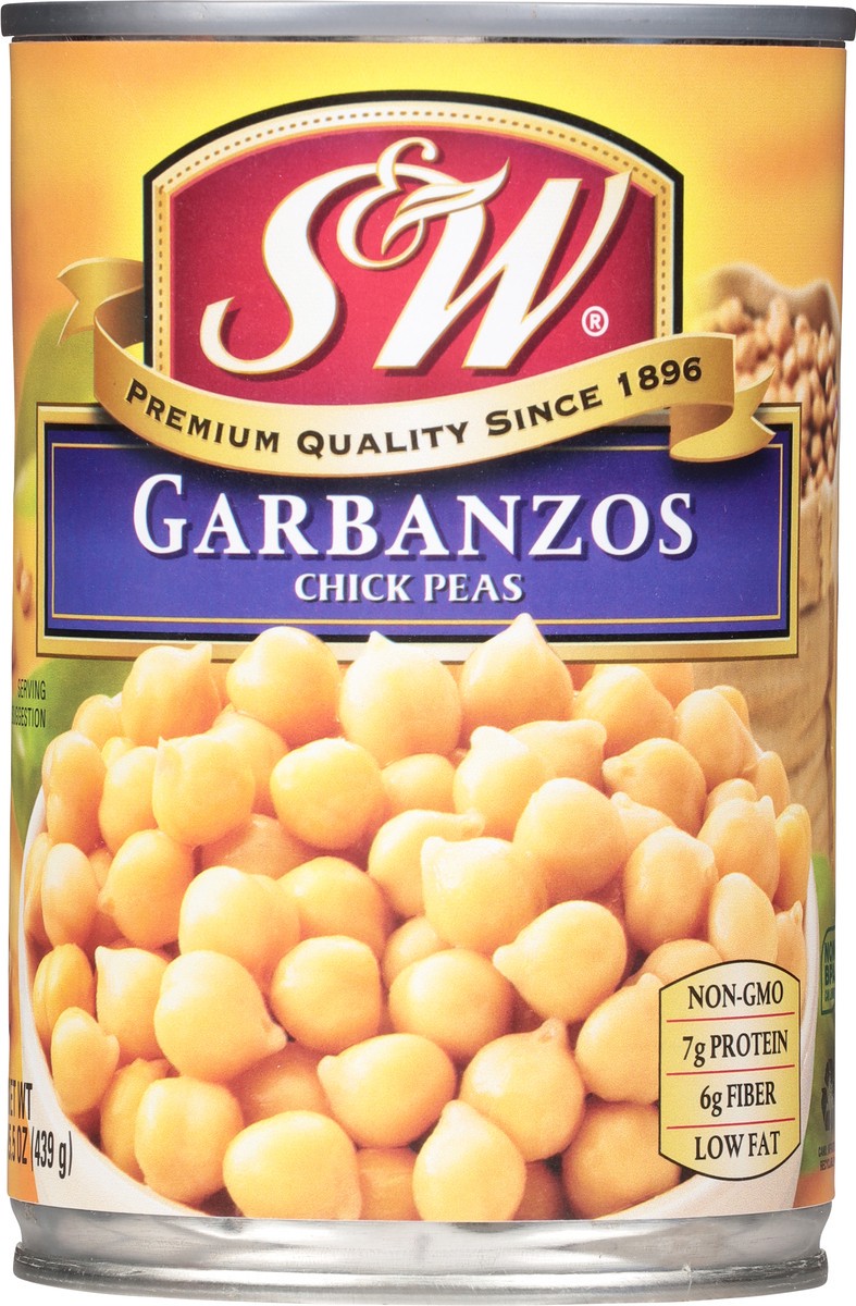 slide 8 of 11, S&W Chick Peas Garbanzos 15.5 oz, 15.5 oz
