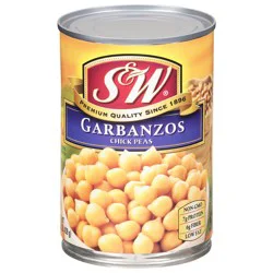 S&W Garbanzos Chick Peas 15.5 oz